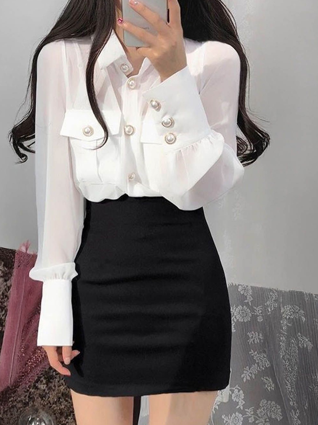 

StyleCast A-Line Mini Skirt, Black