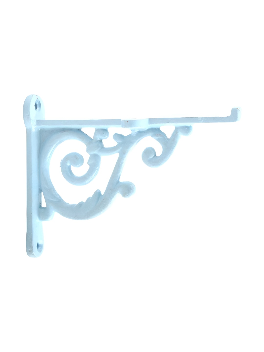 

Indianshelf Blue Floral Textured Iron Wall Hanging Plant Holder Bracket