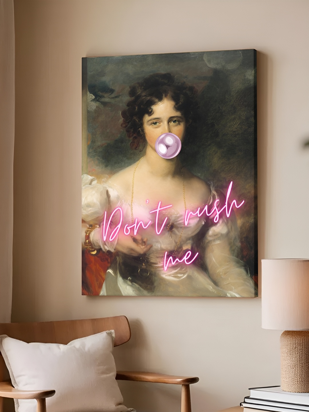 

Art Street Pink & White Feminist Altered Stretch Canvas Wall Art