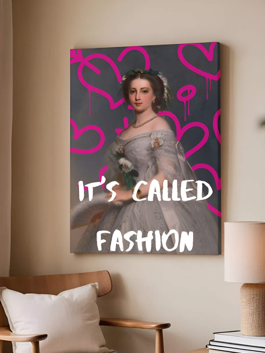 

Art Street Feminist Altered Stretch Pink And White Millennials Canvas Wall Art