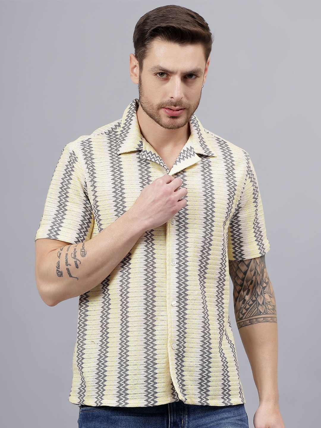 

Moda Rapido Men Classic Opaque Casual Shirt, Multi