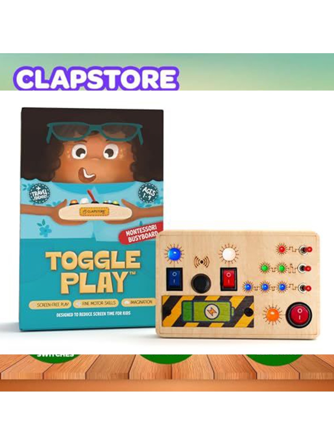 

ClapStore toy Board Game Activity Toys and Games, Beige