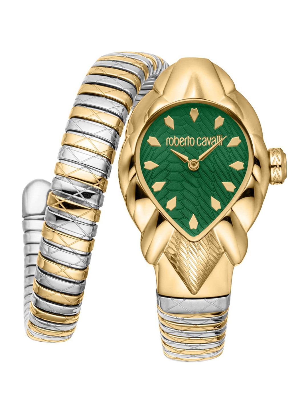 

Roberto Cavalli Women Embellished Dial & Stainless Steel Bracelet Style Straps Analogue Automatic Watch, Multi