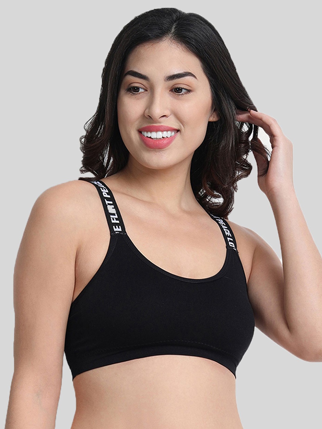 

Tesmezy Bra Full Coverage Lightly Padded, Black