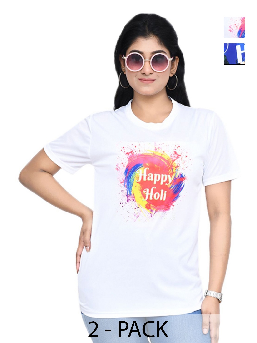 

RAPL Women 2 Printed T-shirt, White