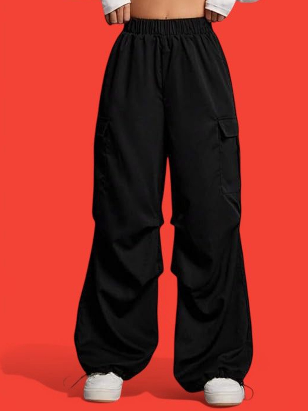

TABADTOD Women Relaxed Loose Fit Easy Wash Joggers Trousers, Black