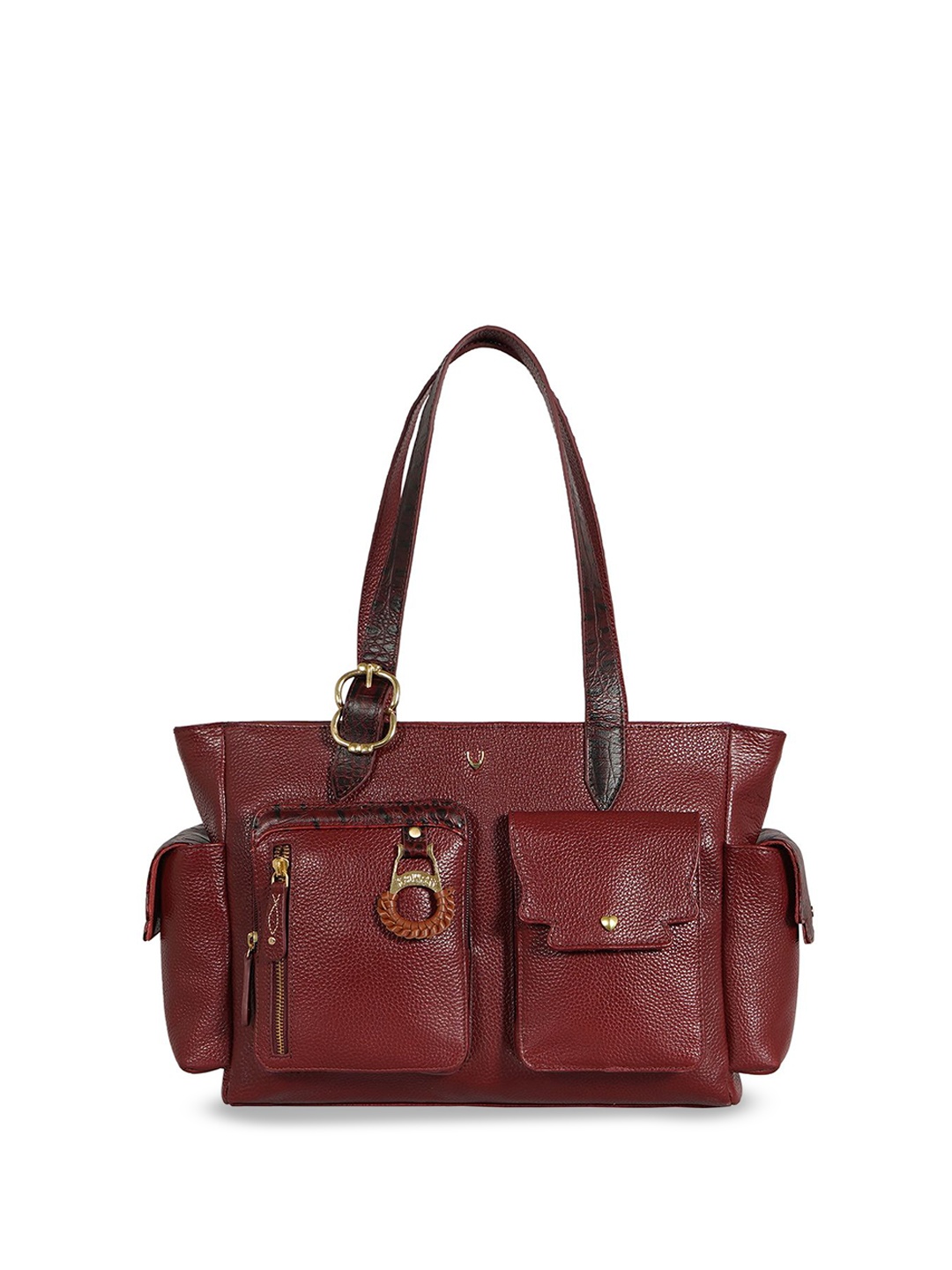 

Hidesign Leather Shopper Shoulder Bag with Tasselled, Red