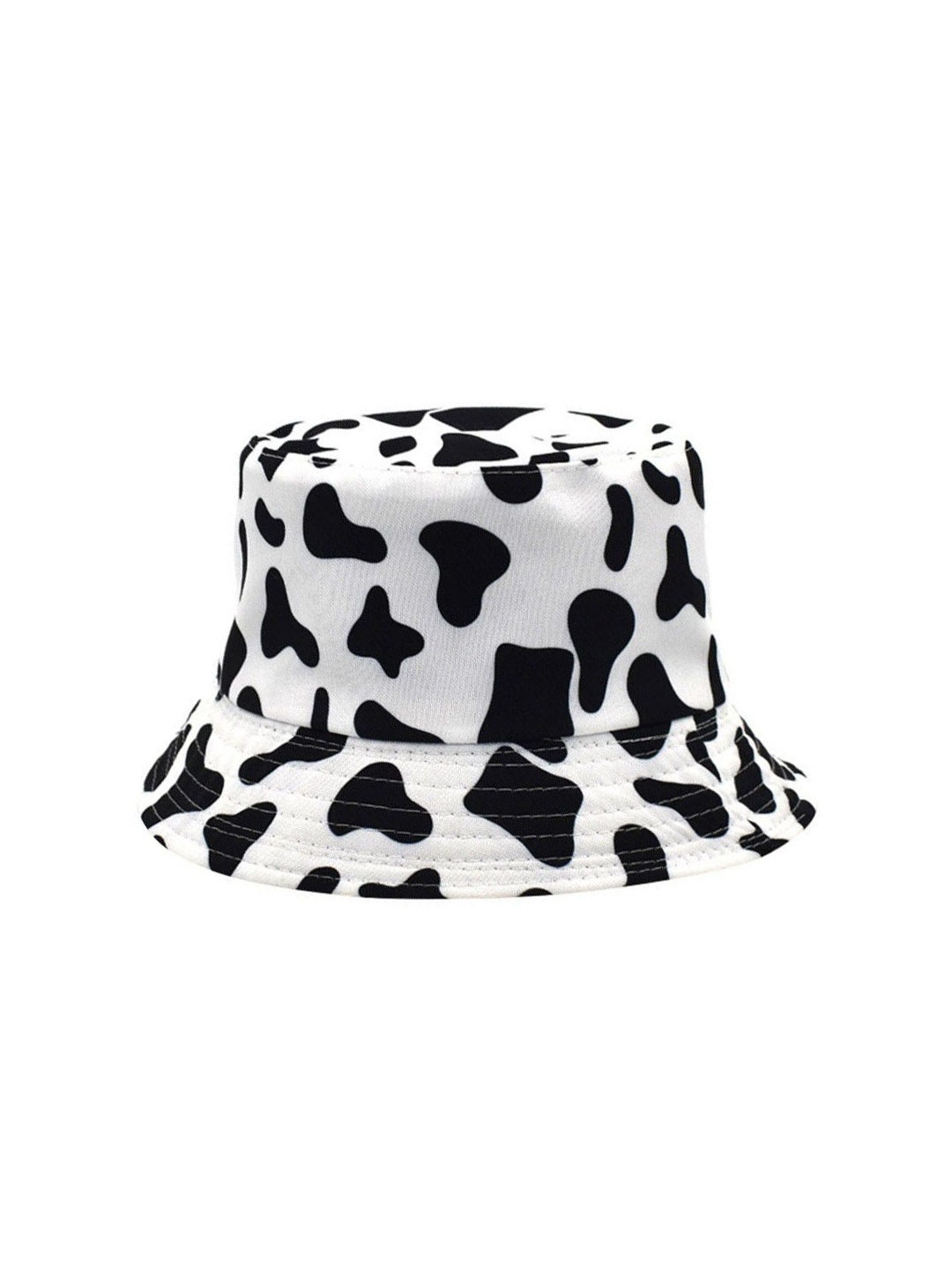 

Alexvyan Cow Printed Reversible Bucket Hat, White