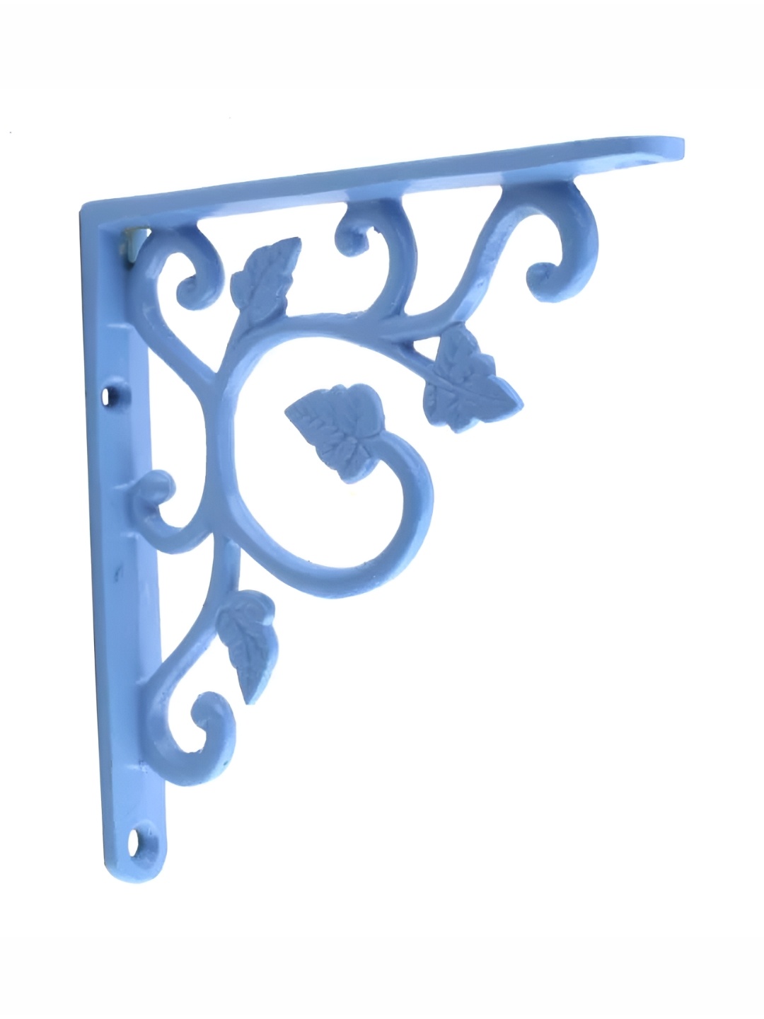 

Indianshelf Blue Floral Wall Hanging Plant Holder Bracket