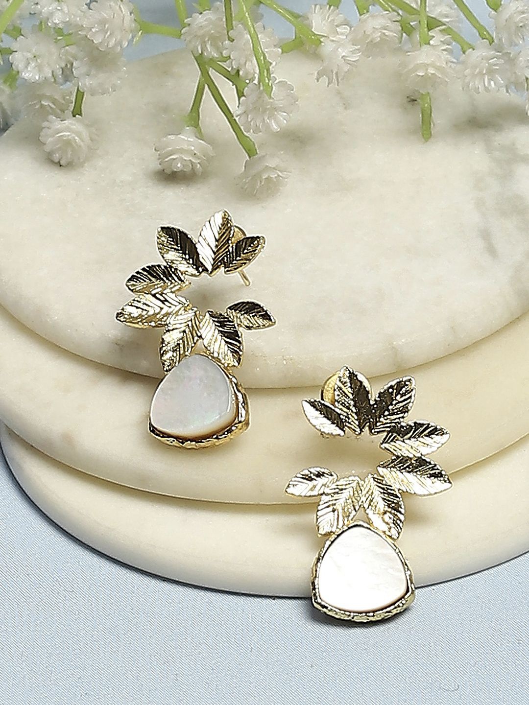

Biba Alloy Gold Plated Contemporary Shaped Drop Earrings