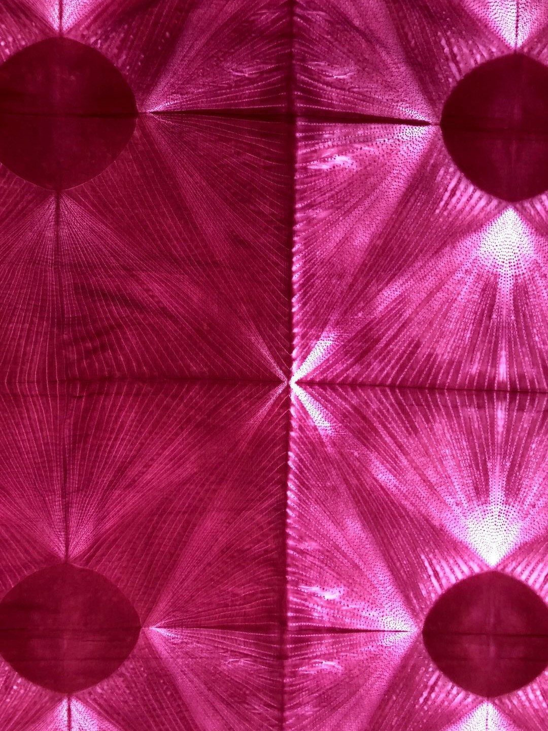 

PALASH Geometric Shibori Dyed Pure Cotton Unstitched Dress Material, Magenta