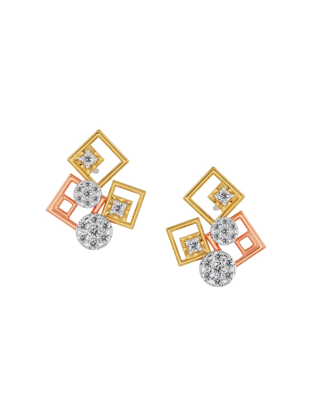 

Emori Geometrical Lab Grown Diamond Earrings, Yellow