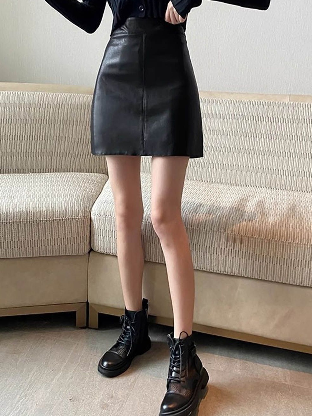 

StyleCast A-Line Mini Skirt, Black