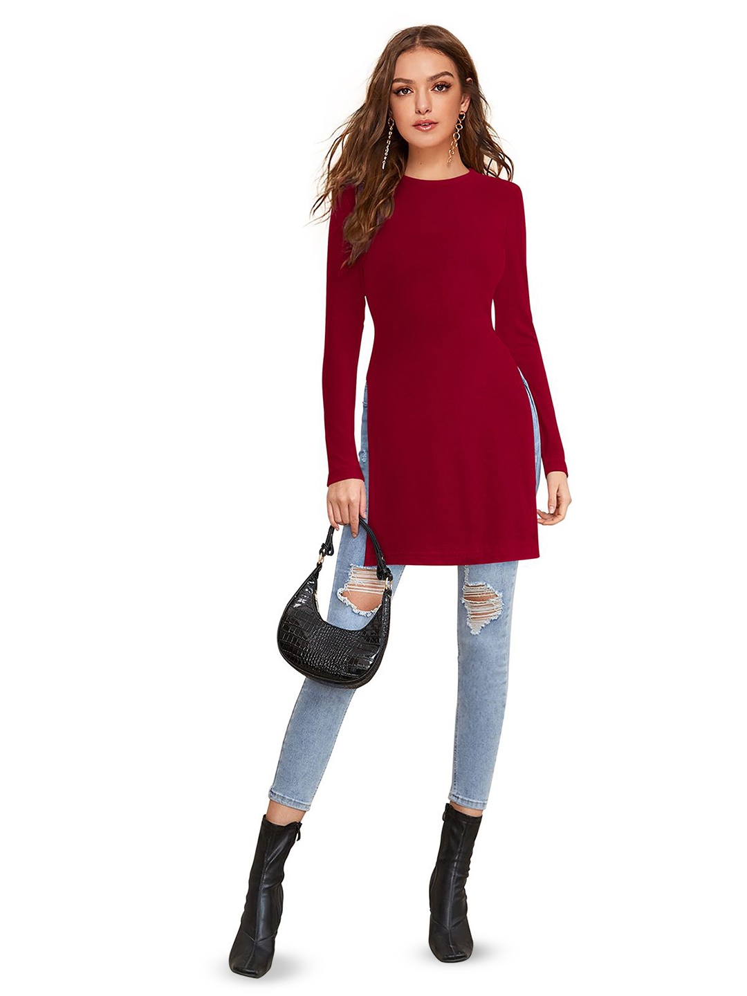 

S.K.C Top, Maroon