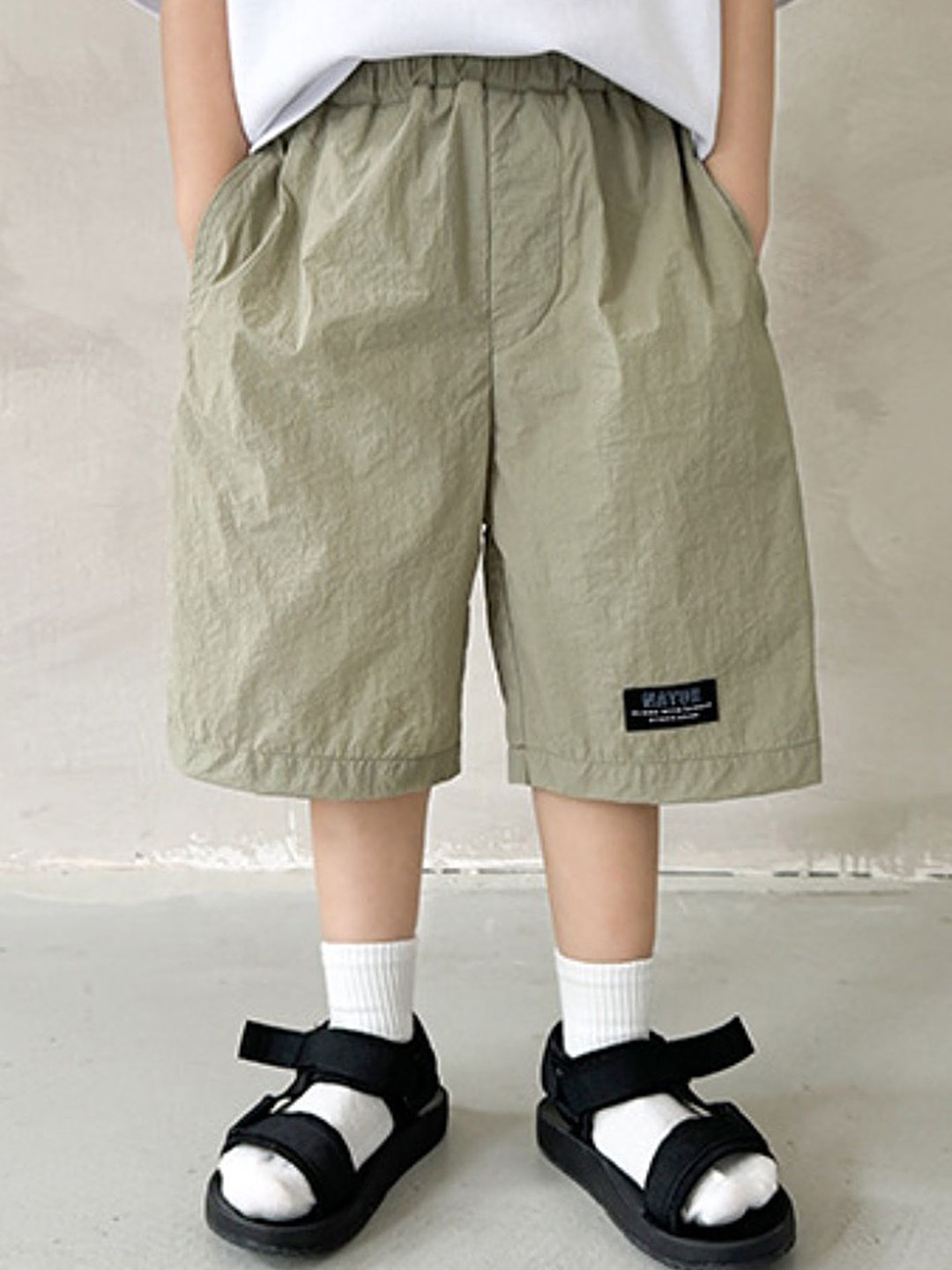 

LULU & SKY Boys Loose Fit Shorts, Green