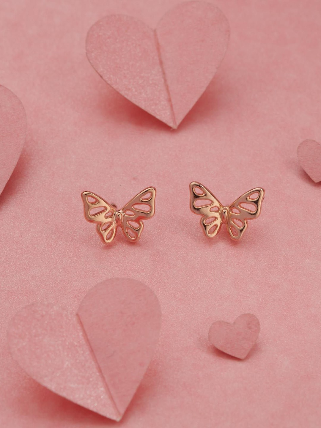 

Gargi by P. N. Gadgil & Sons Sterling Silver Contemporary Studs, Gold