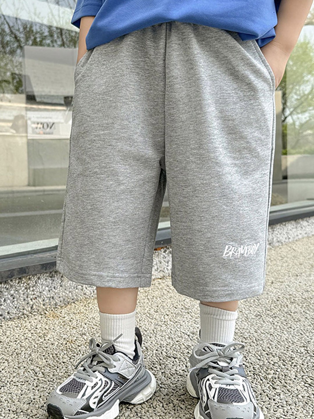 

LULU & SKY Boys Shorts, Grey