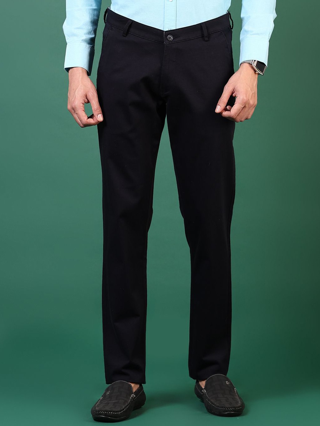 

V-Mart Men Chinos Trousers, Blue