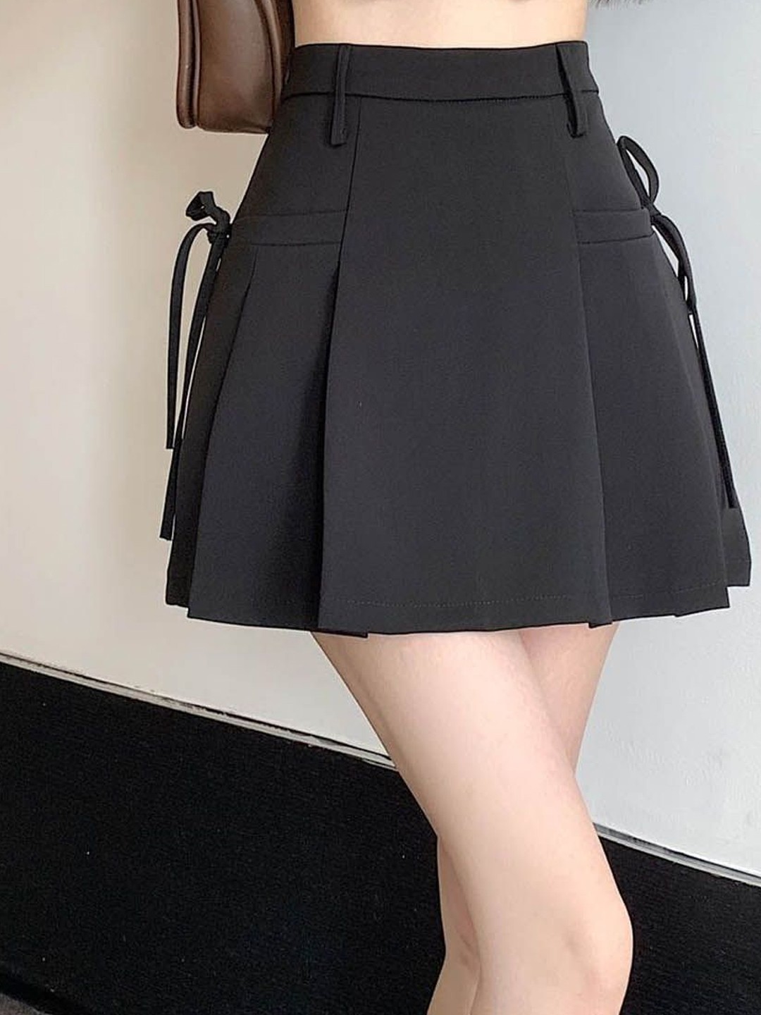 

StyleCast A-Line Above Knee Skirt, Black