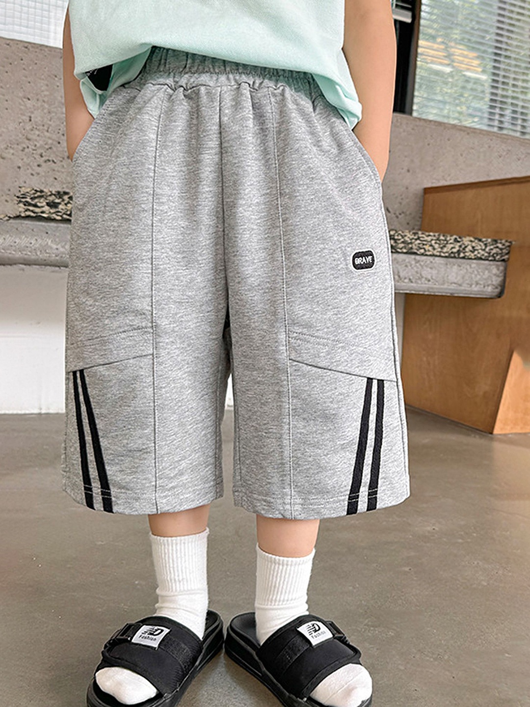 

LULU & SKY Boys Shorts, Grey