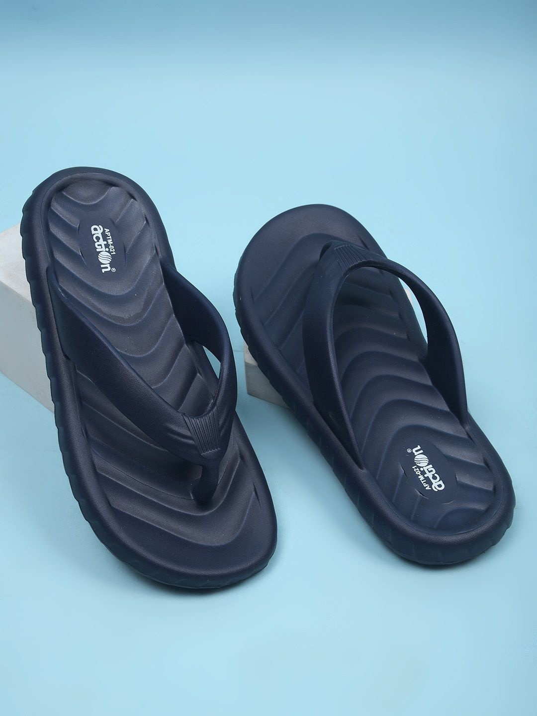 

Action EVA Flotter Men Thong Flip-Flops, Navy blue