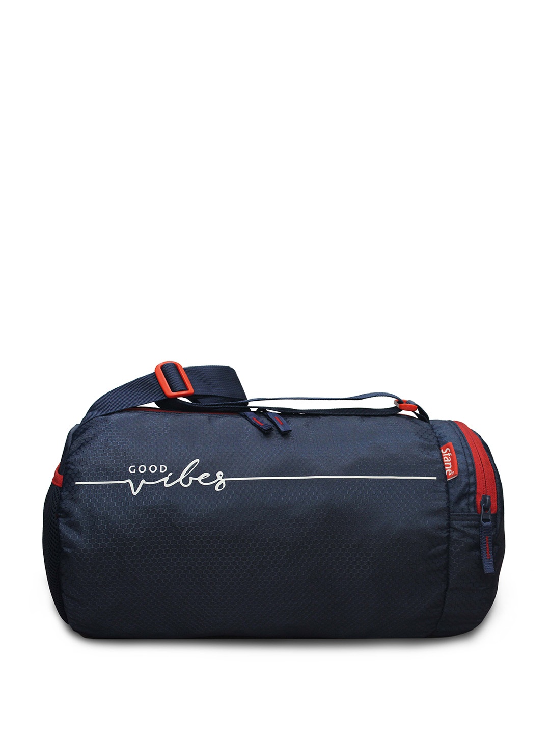 

Sfane Blue & White Shoulder Straps Duffel Bag, Navy blue