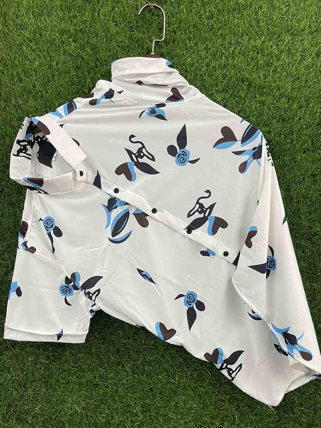 

iCome Men Classic Opaque Printed Casual Shirt, Multi