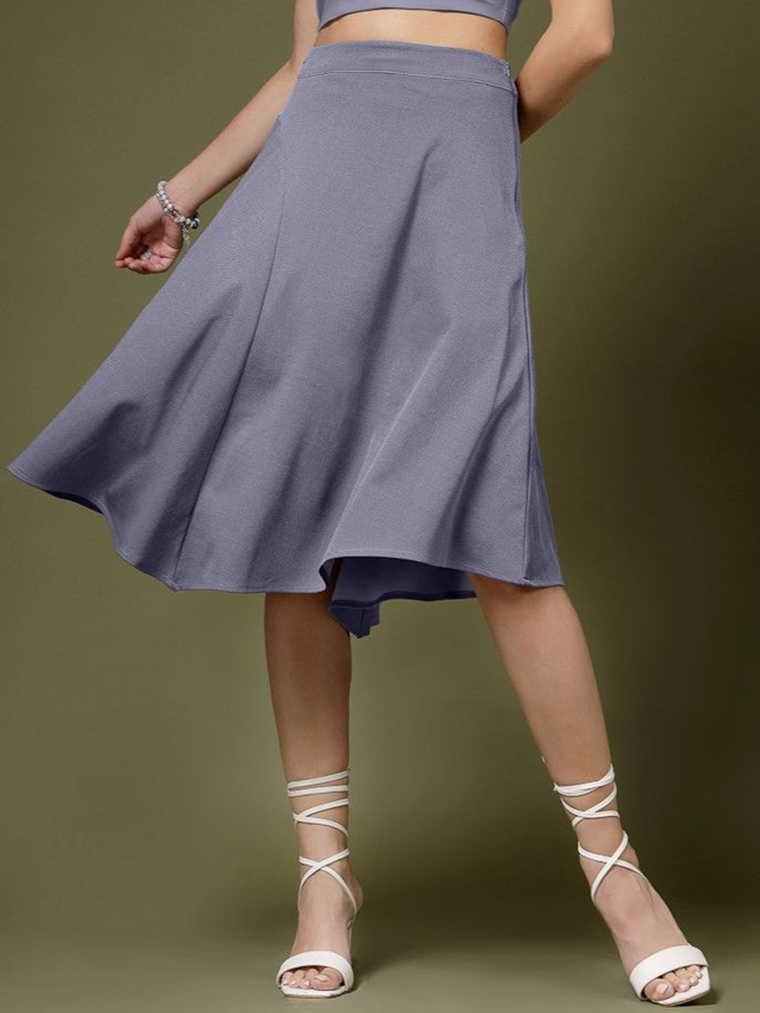 

DressBerry A-Line Knee Length Skirt, Purple