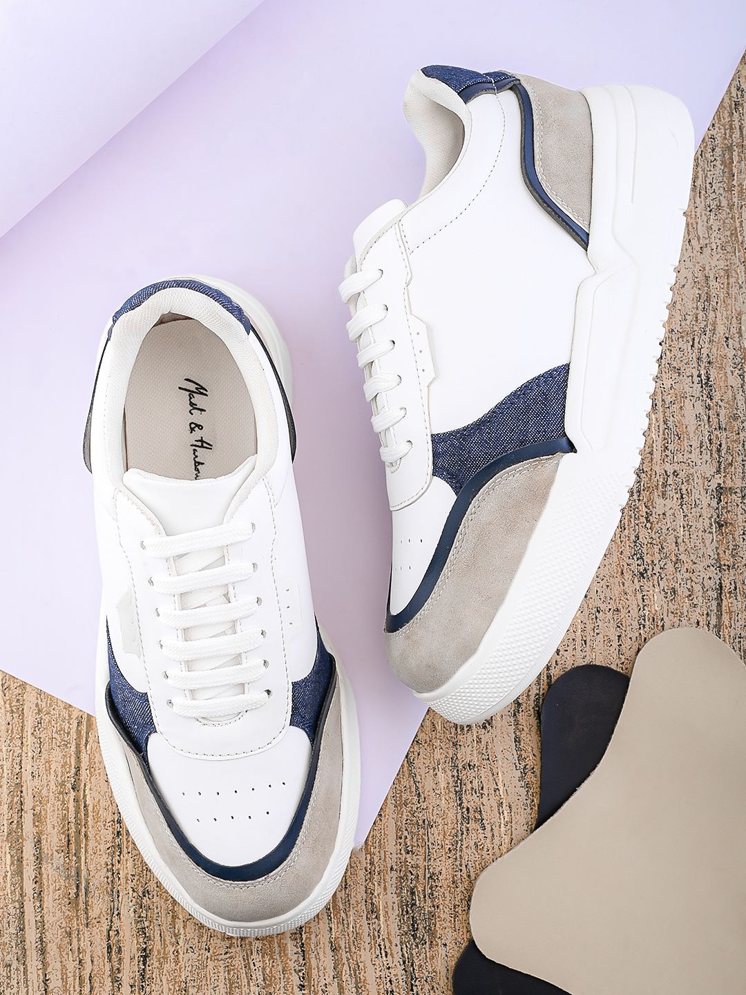 

Mast & Harbour Women Colourblocked Sneakers, Blue
