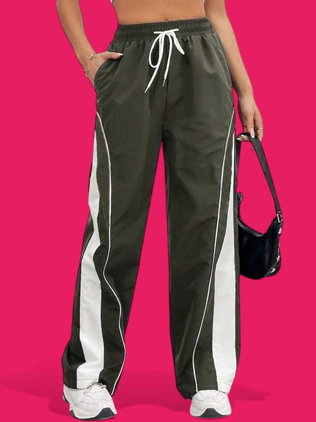 

TABADTOD Women Relaxed Loose Fit Easy Wash Joggers Trousers, Olive