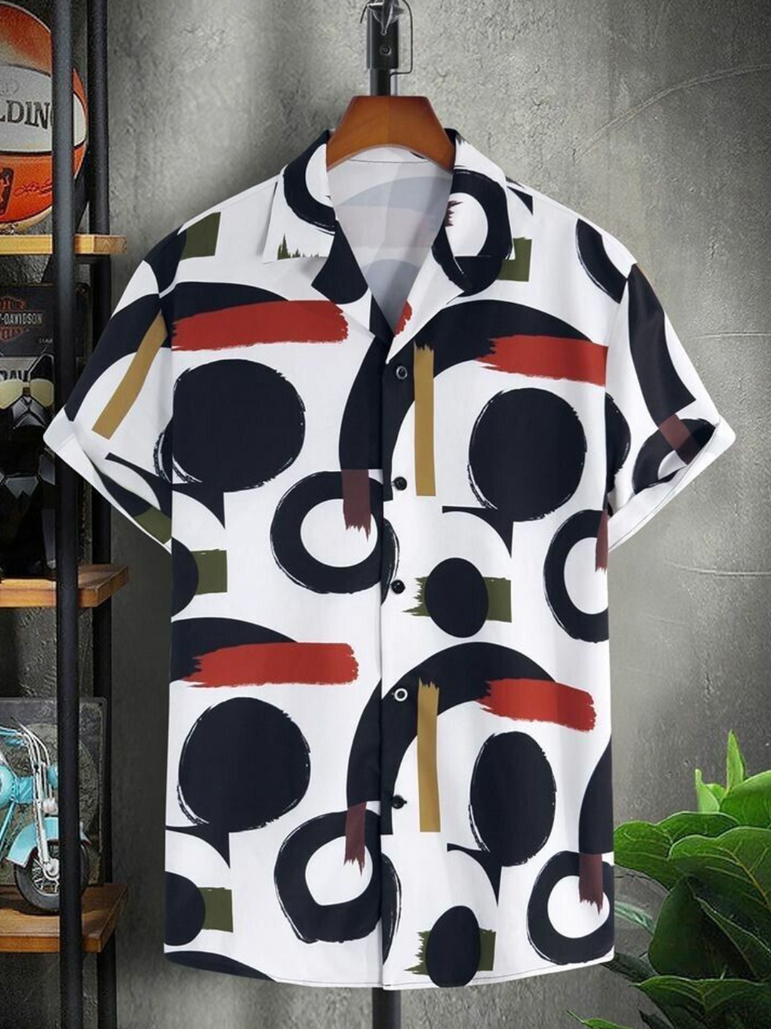 

iCome Men Classic Opaque Printed Casual Shirt, Multi