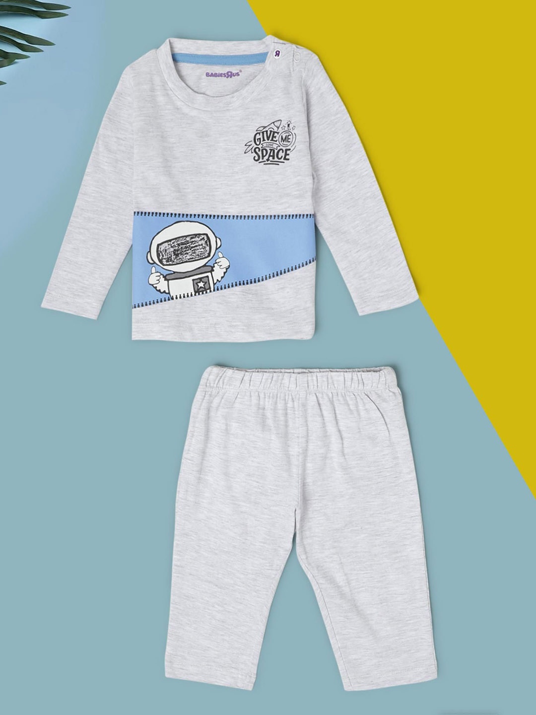 

Babies R Us Boys Printed T-shirt with Trousers, Grey