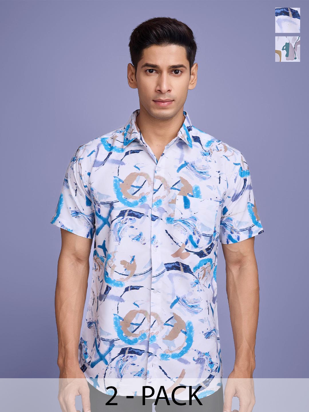 

Moda Rapido Men Standard Floral Opaque Printed Casual Shirt, Multi