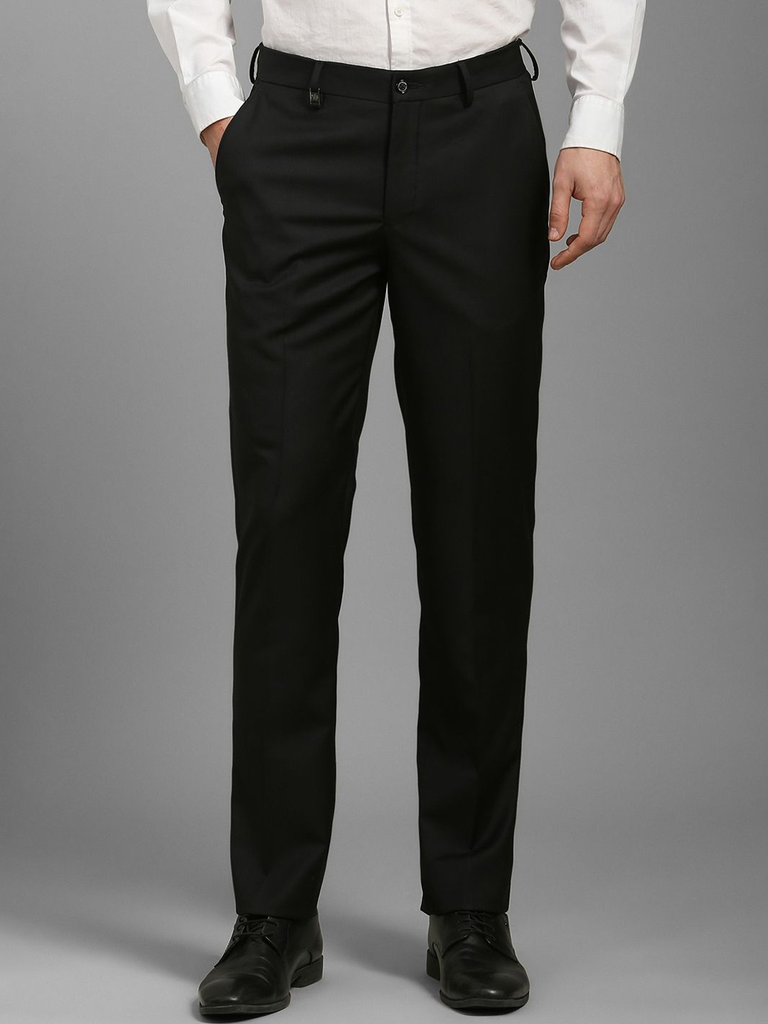 

Louis Philippe Men Slim Fit Trousers, Black
