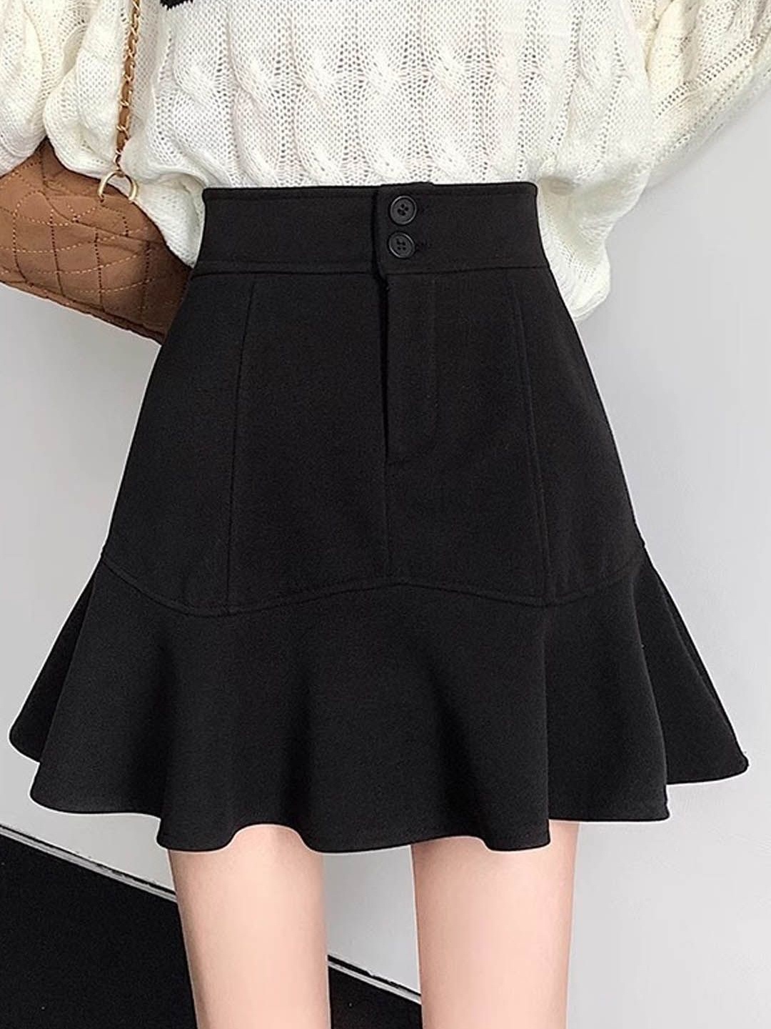 

StyleCast A-Line Mini Skirt, Black