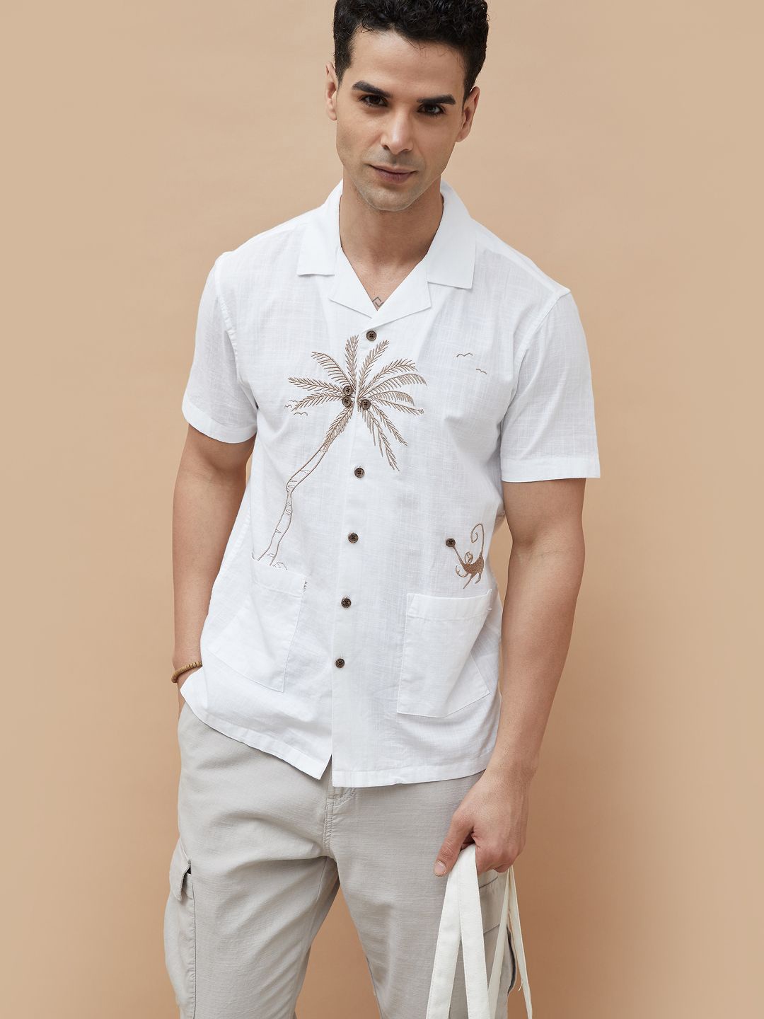 

CODE by Lifestyle Men Opaque Casual Shirt, White