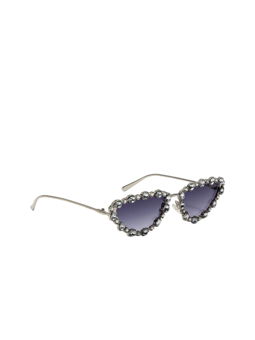 

ZAADRAN Unisex Cateye Sunglasses with Polarised and UV Protected Lens, Purple