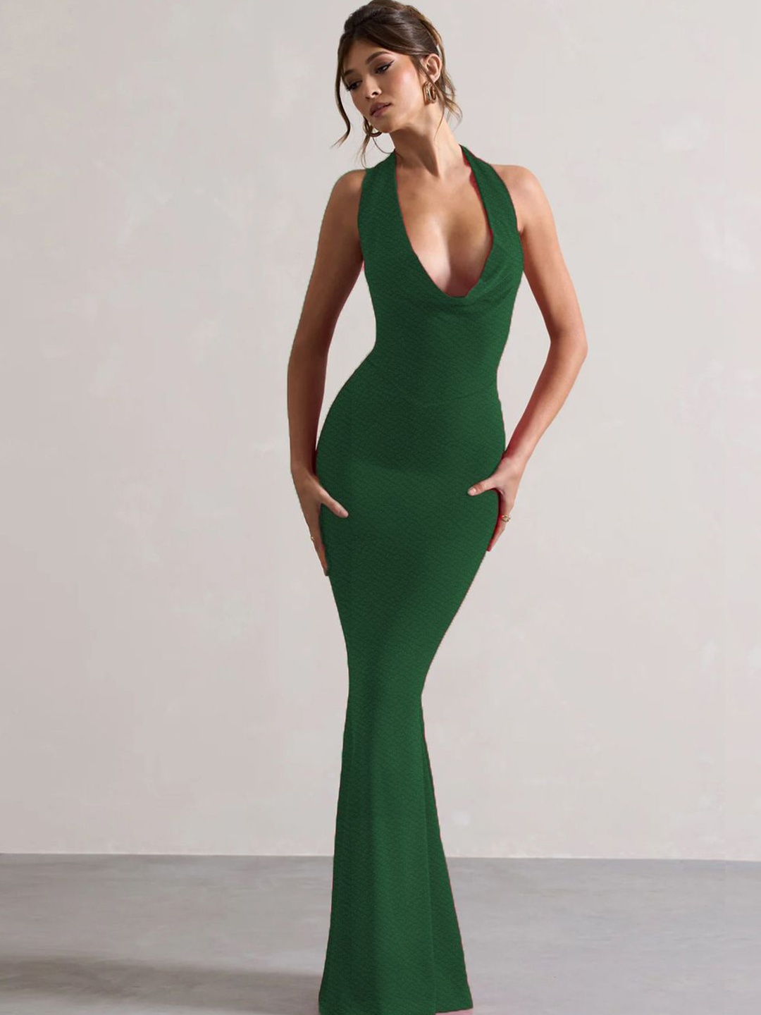 

Moda Rapido Women Sheath Maxi Dress, Green