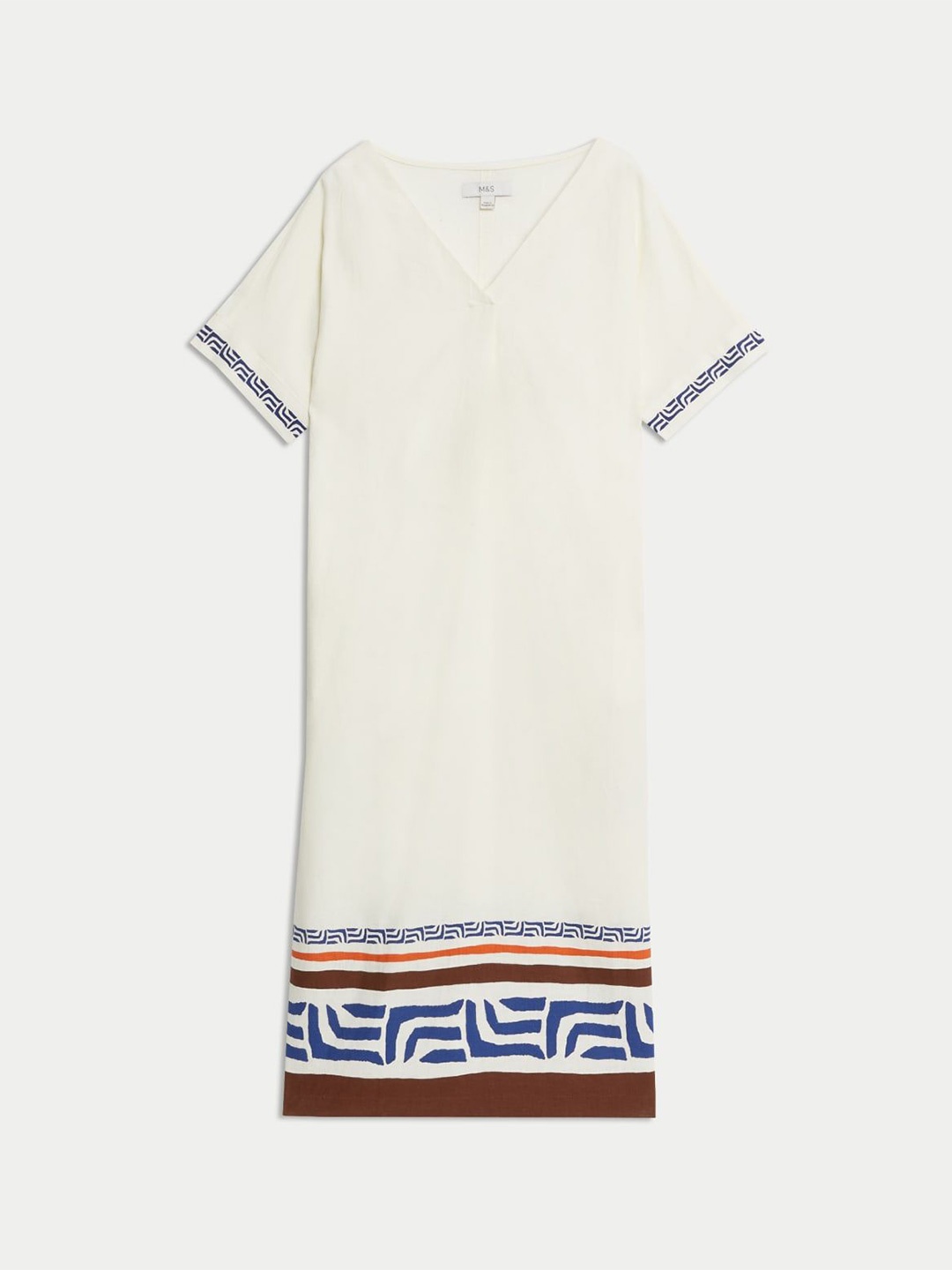 

Marks & Spencer Women Linen T-shirt Dress, White