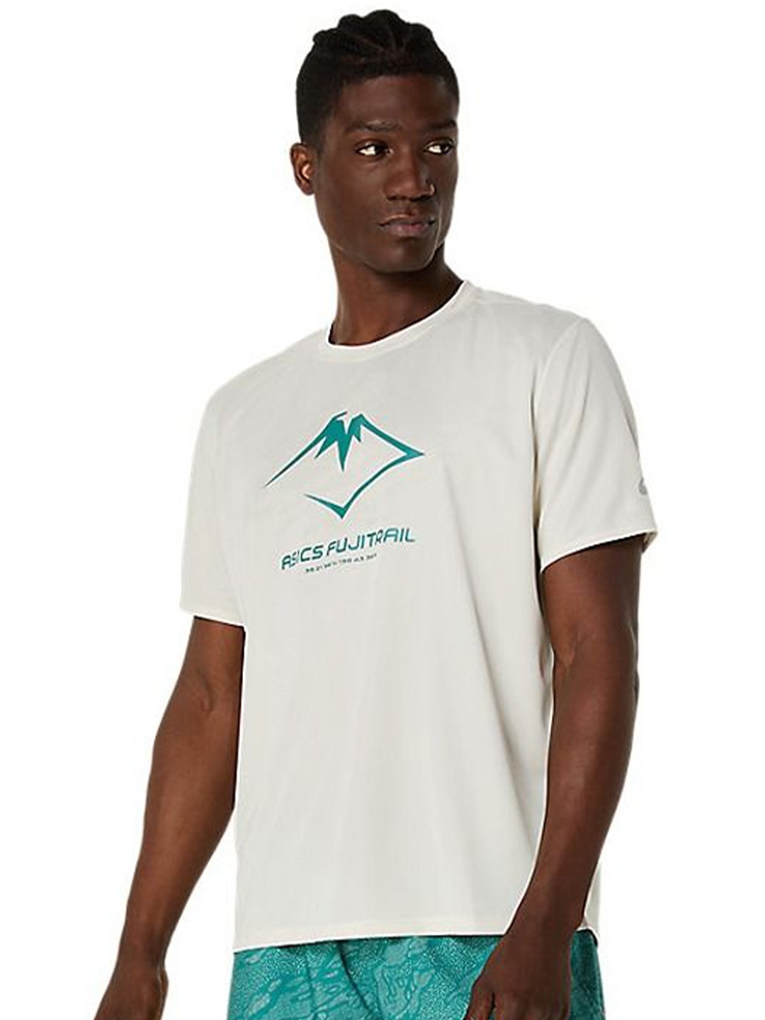 

ASICS Men Graphic Printed Round Neck T-shirt, White