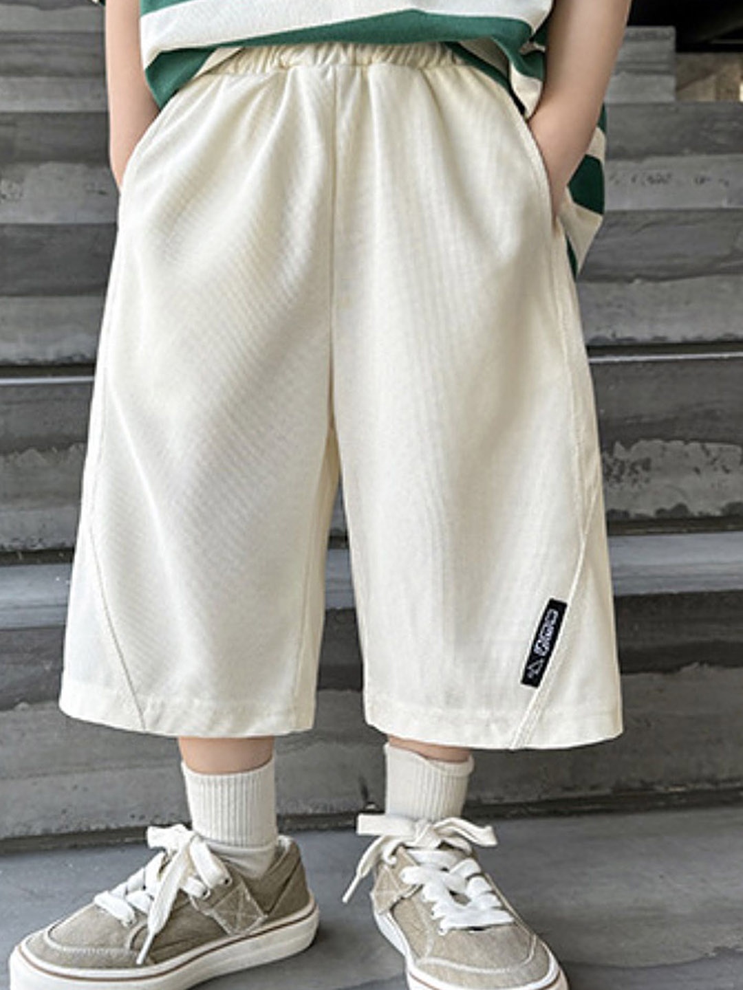 

LULU & SKY Boys Shorts, Beige