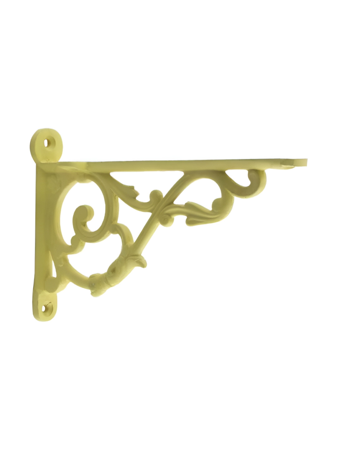 

Indianshelf Yellow Ornate Wall Hanging Plant Holder Iron Bracket