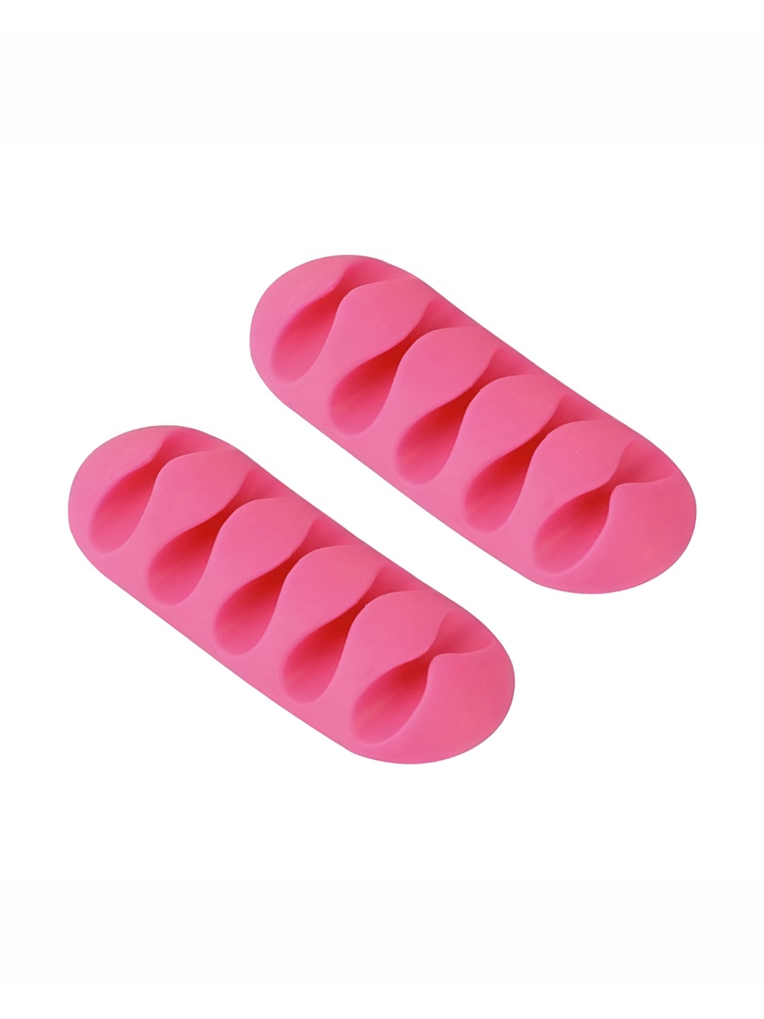 

Baskety 2-Pcs Pink & White Wire Organizer Cable Clips