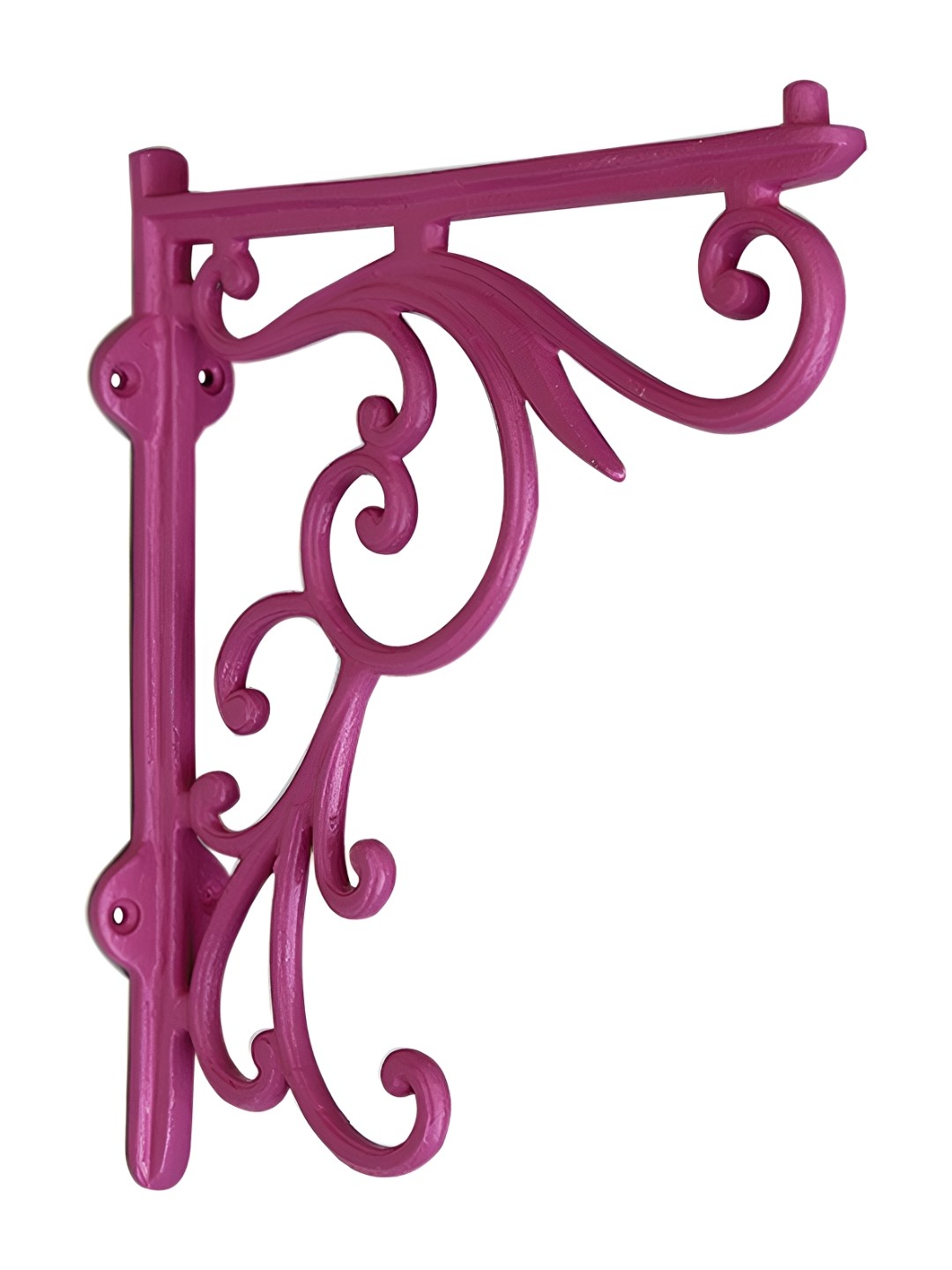

Indianshelf Pink Floral Wall Hanging Plant Holder Bracket