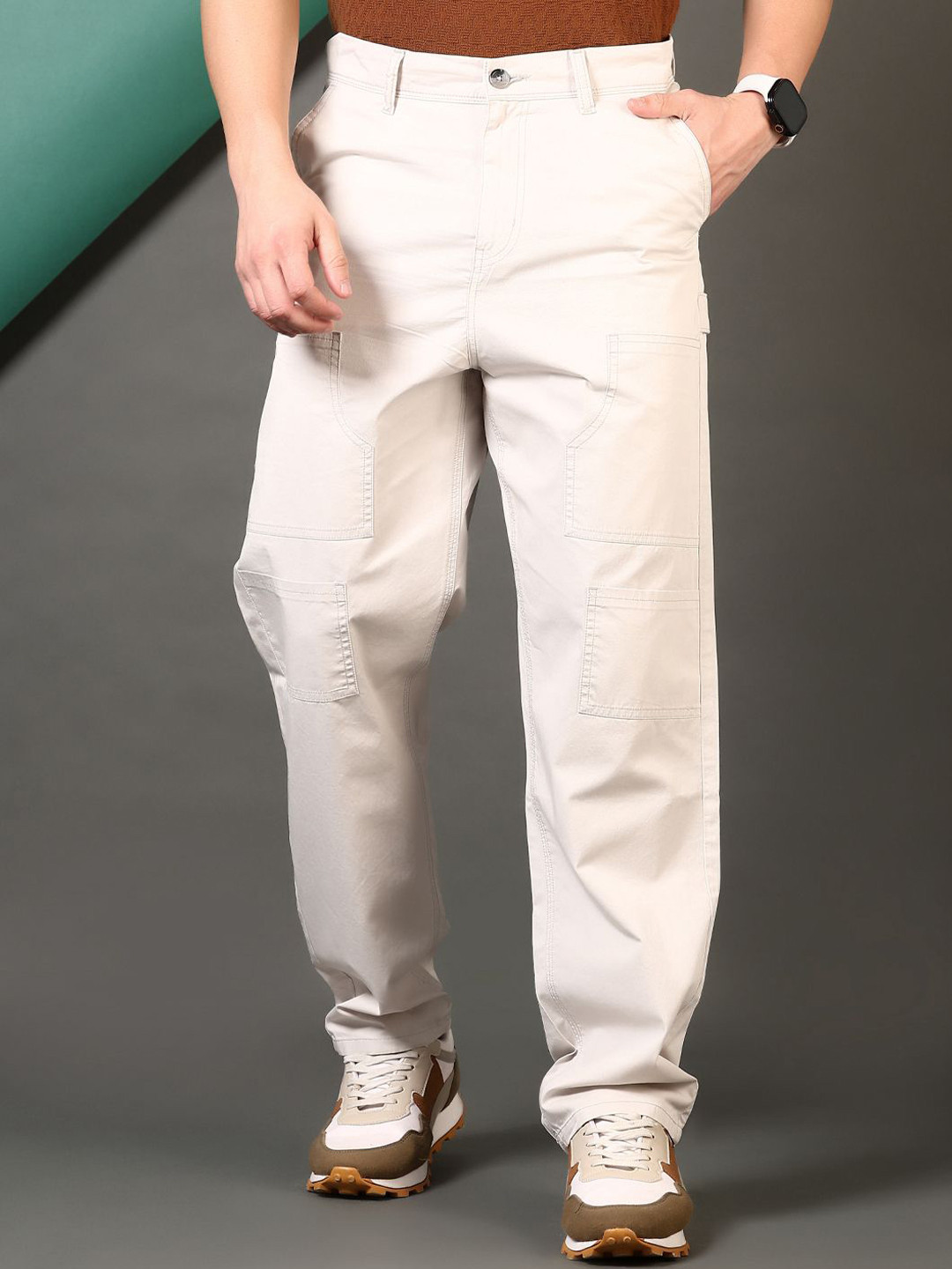 

V-Mart Men Trousers, Grey