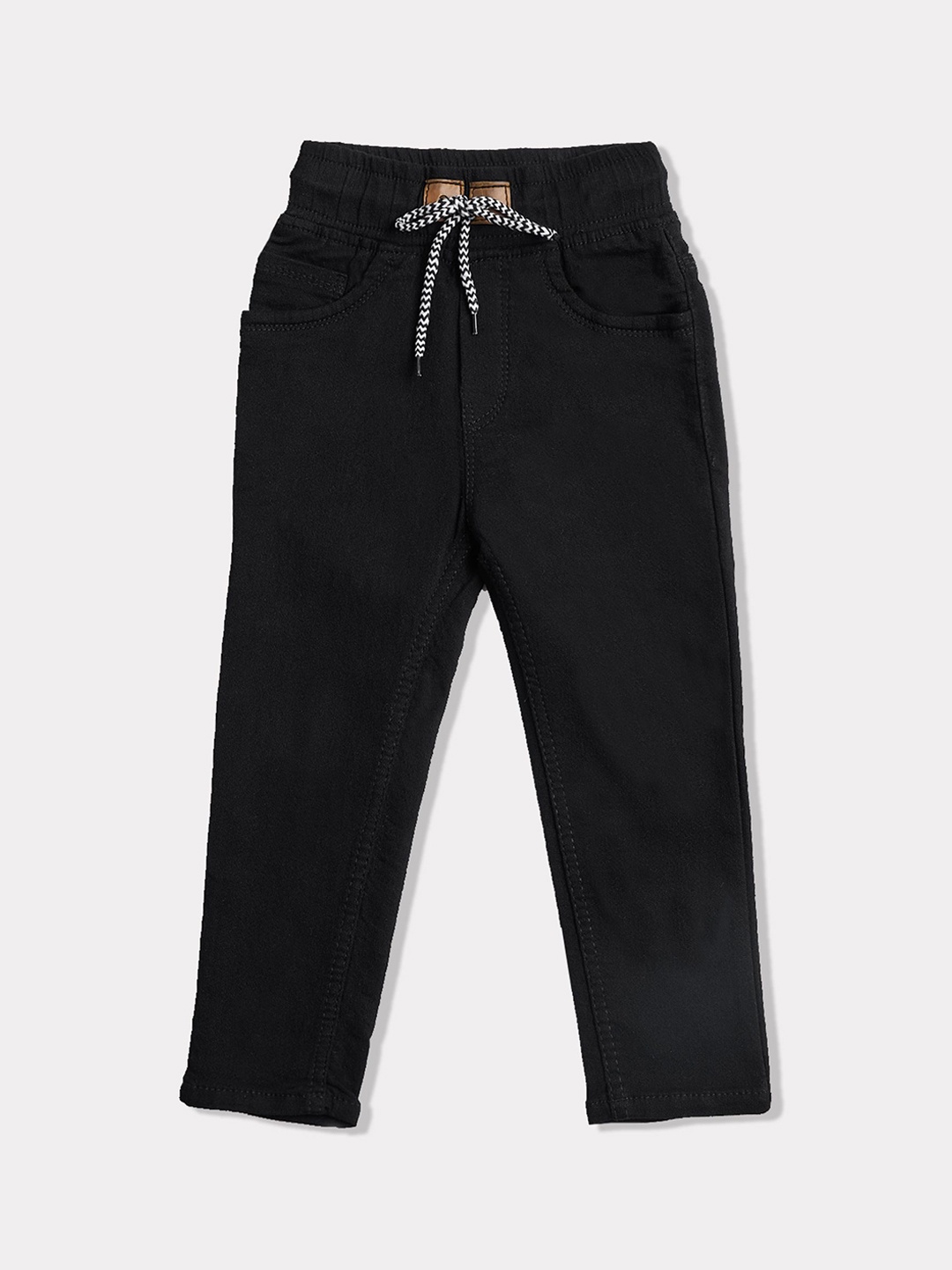 

ZitZot Unisex Kids Slim Fit Light Fade Jeans, Black