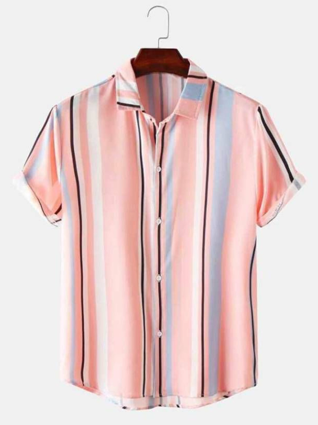

iCome Men Classic Opaque Striped Casual Shirt, Multi