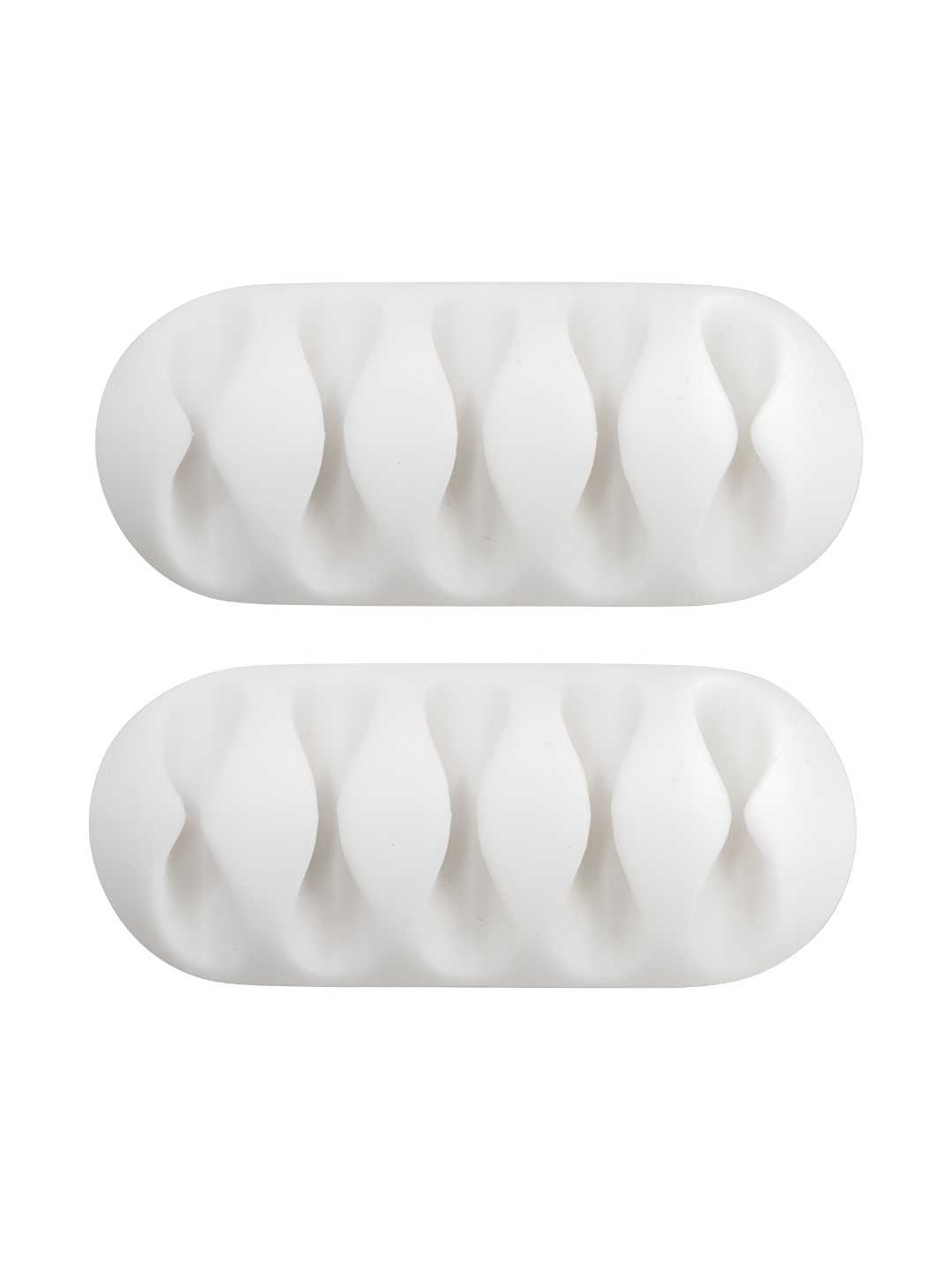 

Baskety 2-Pcs White Wire Organizer Cable Clips
