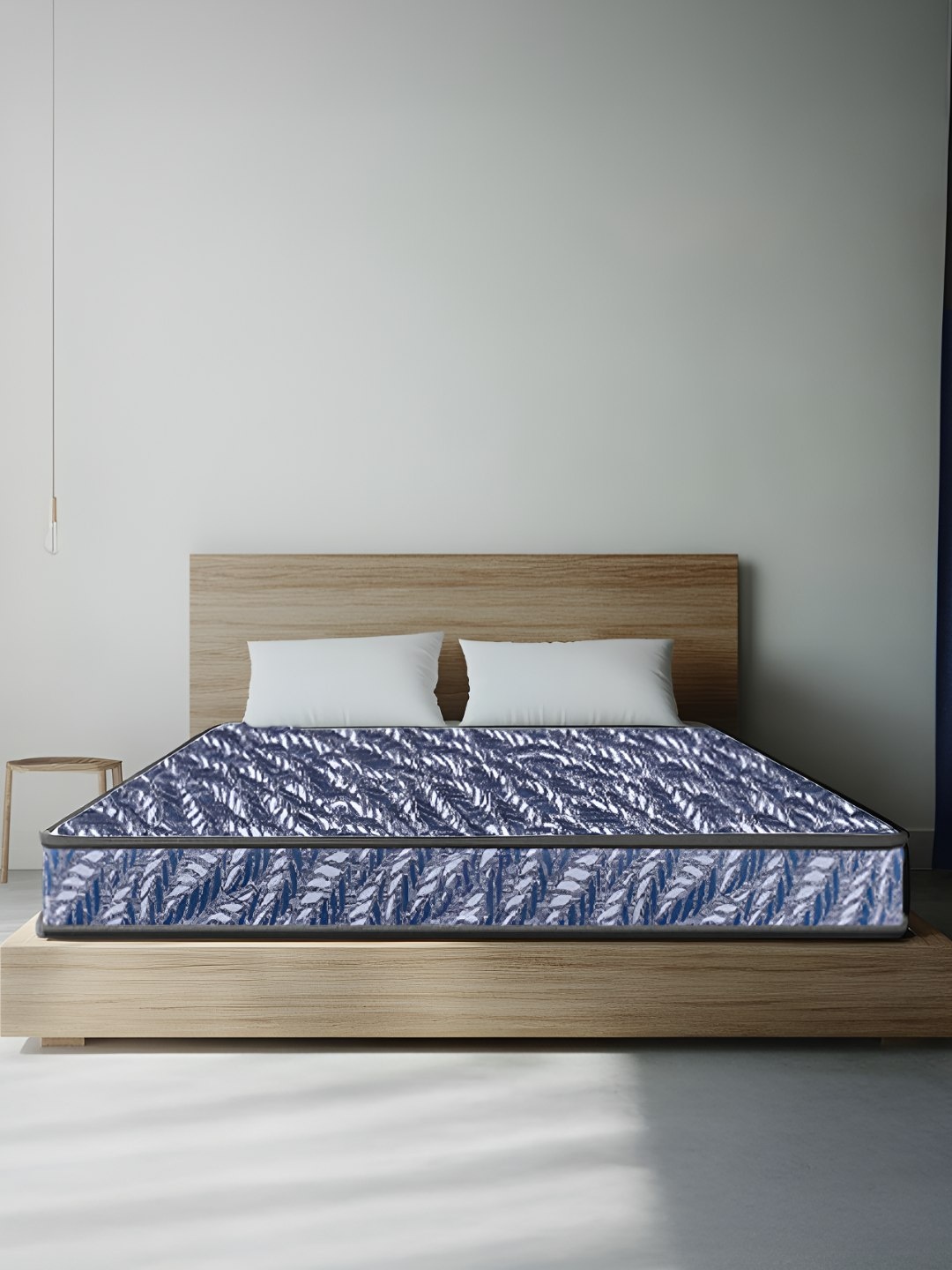 

Sleepwell Utsav Blue Printed Quilted Comfort Regular Mattress