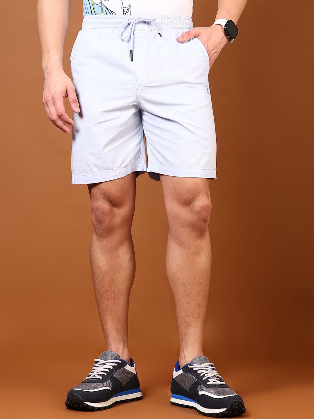 

V-Mart Men Striped Shorts, Blue